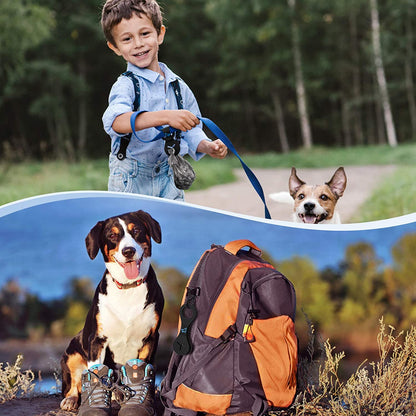 Stylish Dog Poop Bag Holder - Convenient Leash Waste Bag Dispenser for Walks & Rides (2 Pack: Black & Pink)