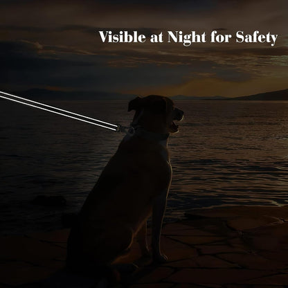 4FT Heavy Duty Dog Leash – Dual Padded Handles, Reflective Safety, Ultra-Durable Control for All Breeds