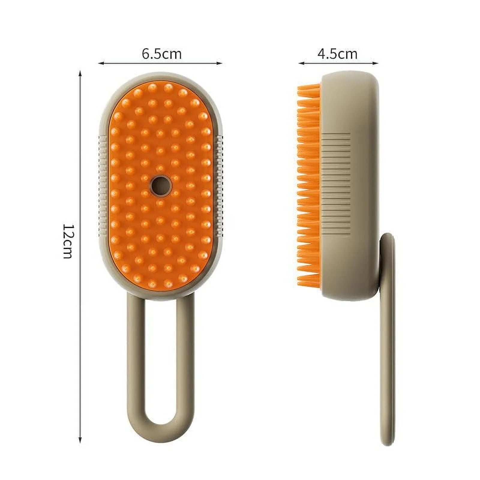 Pet Steam Brush, 3 in 1 Self Cleaning Steam Pet Brush Steamer Brush for Massage for Removing Tangled and Loose Hair (White)